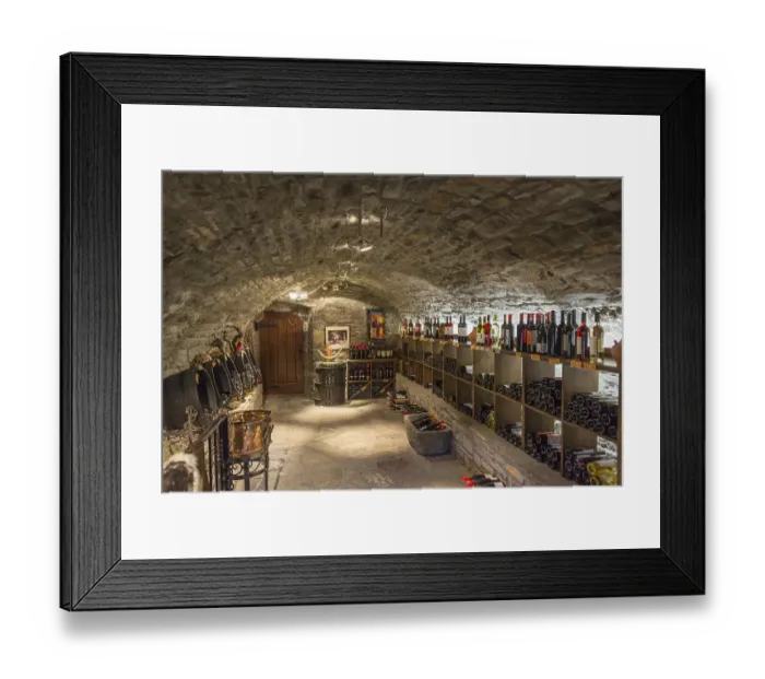 Framed Print : Wine cellar, Ainsa, Aragon, Spain, Europe