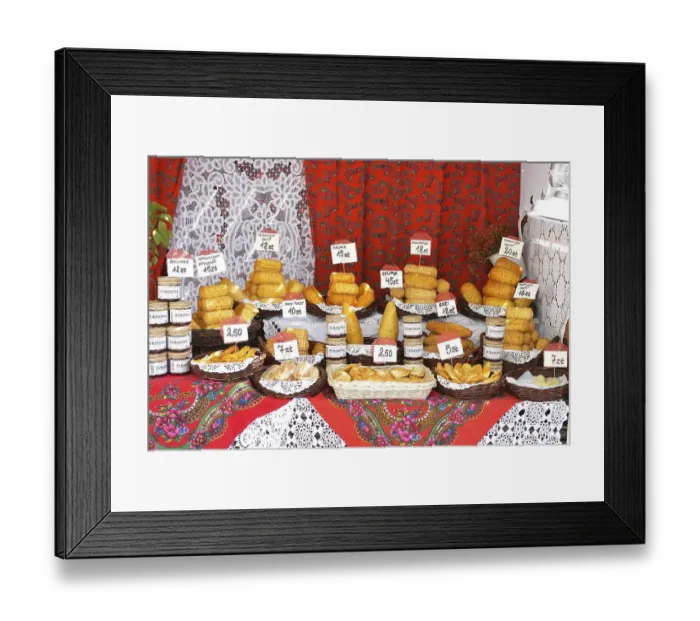 Framed Print : Cheese, Weekly market, Main market