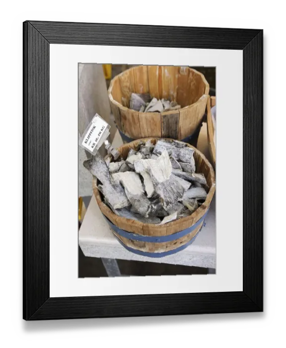Framed Print : Dried fish, stockfish, sald cod Framed Print : Dried fish, stockfish, sald cod