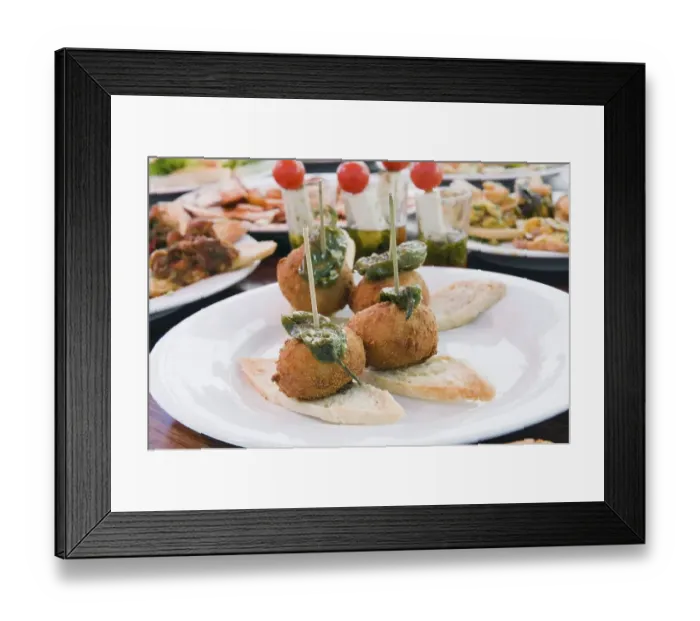 Framed Print : Tapas, Spanish food, Teguise, Lanzarote Framed Print : Tapas, Spanish food, Teguise, Lanzarote