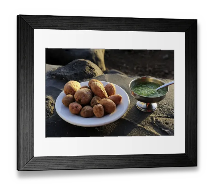 Framed Print : Traditional Canarian wrinkly potatoes Framed Print : Traditional Canarian wrinkly potatoes