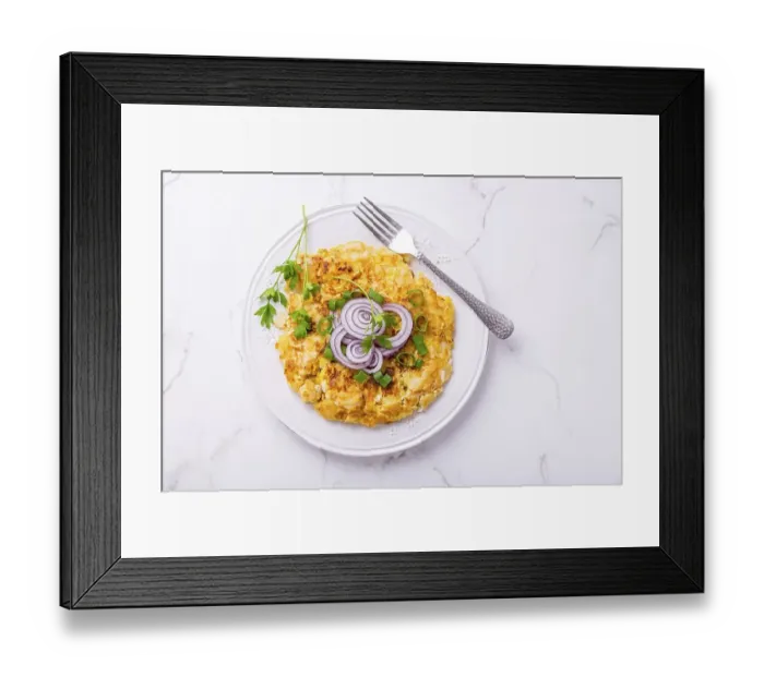 Framed Print : Tortilla - spanish omelet with potatoes