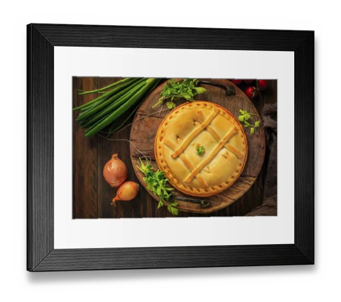 Framed Print : Empanada Gallega - traditional pie stuffed with tuna