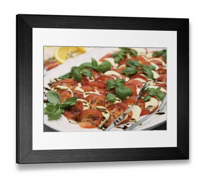 Framed Print : Caprese, original Italian antipasti