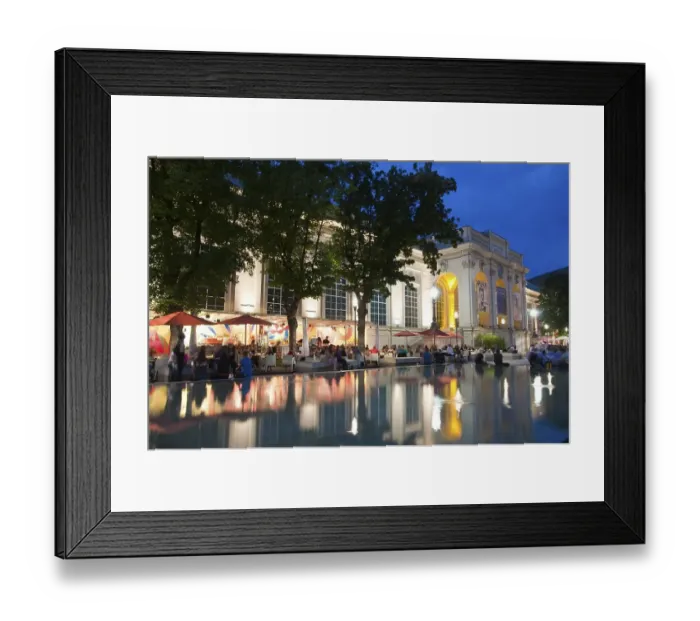 Framed Print : Museum Quarter at dusk, Vienna, Austria, Europe Framed Print : Museum Quarter at dusk, Vienna, Austria, Europe