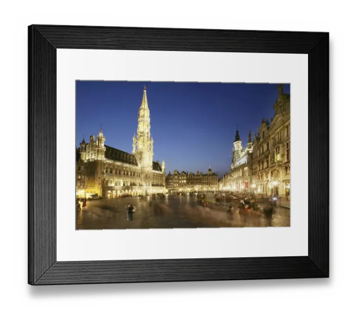 Framed Print : Grote Markt, Brussels, Belgium, Europe