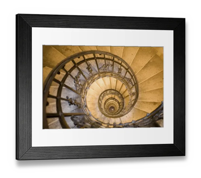 Framed Print : Spiral stair, St. Stephens Basilica