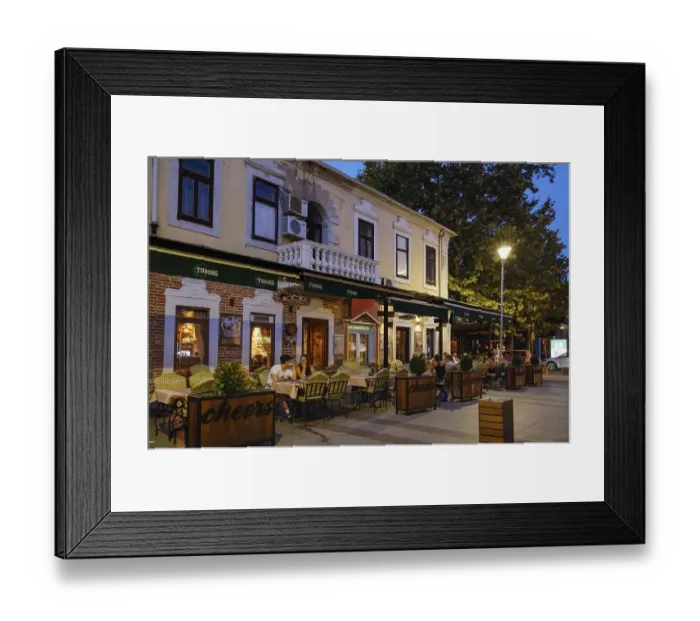Framed Print : Restaurant in Hercegovacka Street