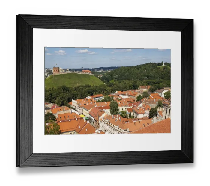 Framed Print : View of Gediminas Castle, Vilnius