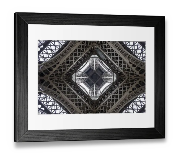 Framed Print : Eiffel Tower, seen from beneath Framed Print : Eiffel Tower, seen from beneath