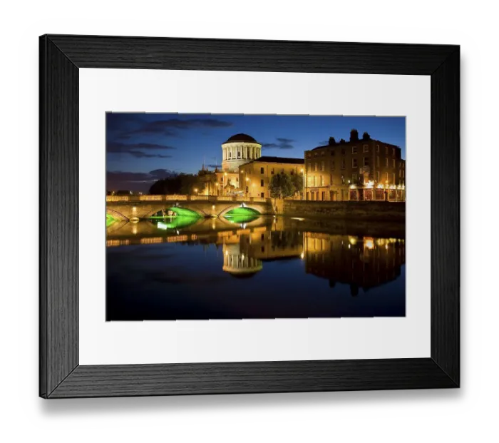 Framed Print : Ministry of Justice on the River Liffey
