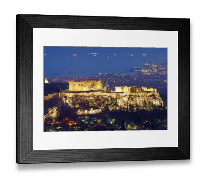 Framed Print : The Acropolis in Athens by night Framed Print : The Acropolis in Athens by night