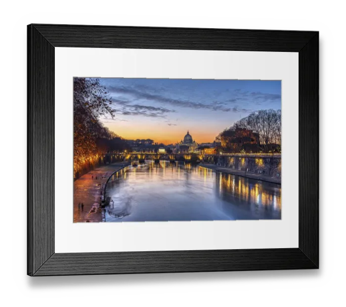 Framed Print : Dramatic sunset over the Basilica of St