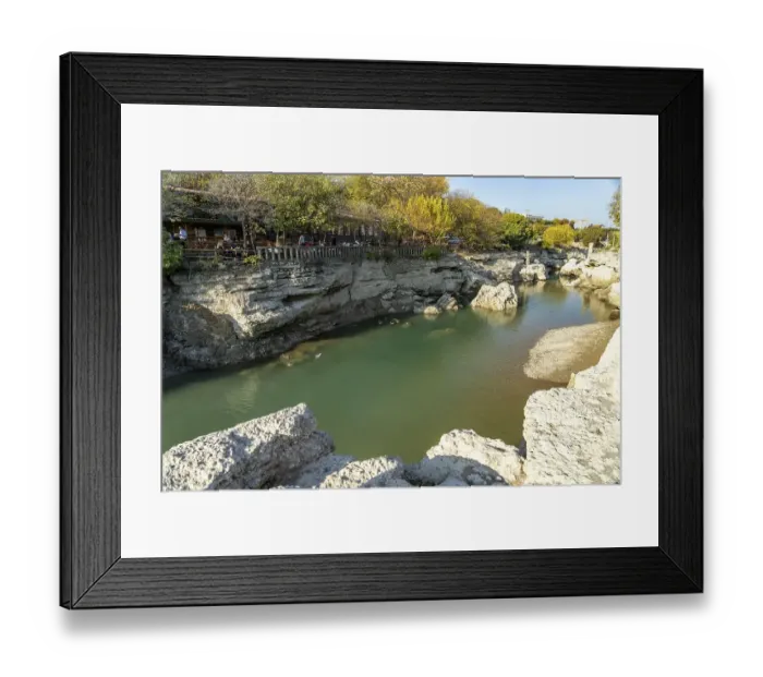 Framed Print : Niagara Restaurant on the Cijevna River near Podgorica