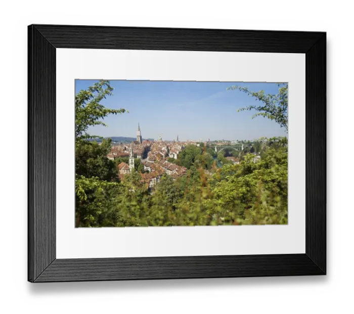 Framed Print : Berne, capitol of Switzerland. In the Background the Bernese Cathedral and The Federal Building (Bundeshaus) Framed Print : Berne, capitol of Switzerland. In the Background the Bernese Cathedral and The Federal Building (Bundeshaus)