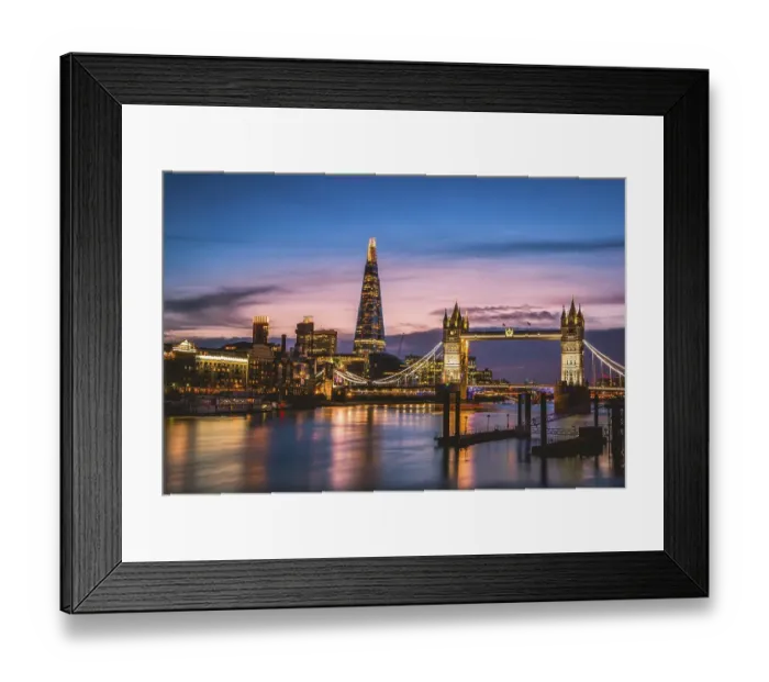 Framed Print : Themse, Tower Bridge, The Shard Framed Print : Themse, Tower Bridge, The Shard