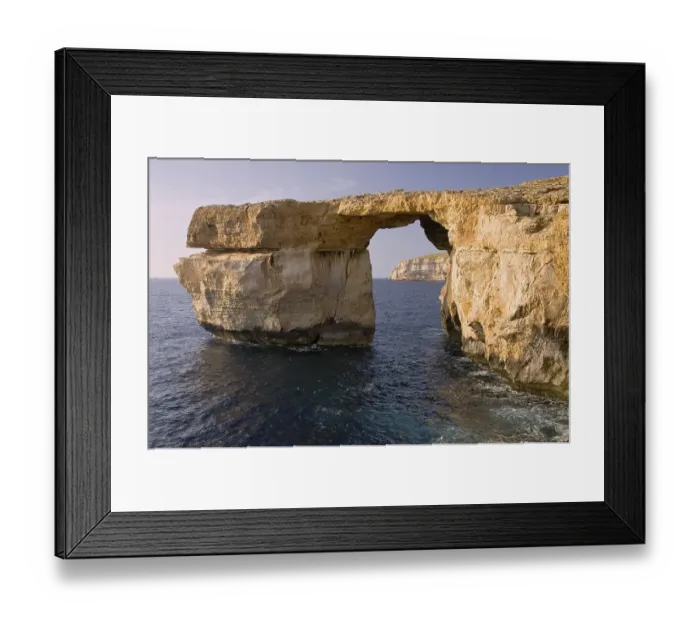 Framed Print : Azure Window natural arch, Saint Lawrence