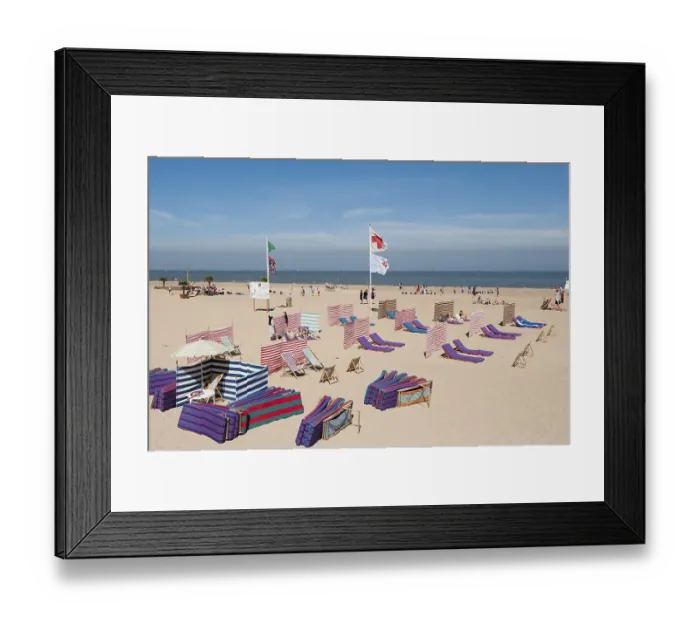 Framed Print : Ostend beach, Belgium, Europa, Europe