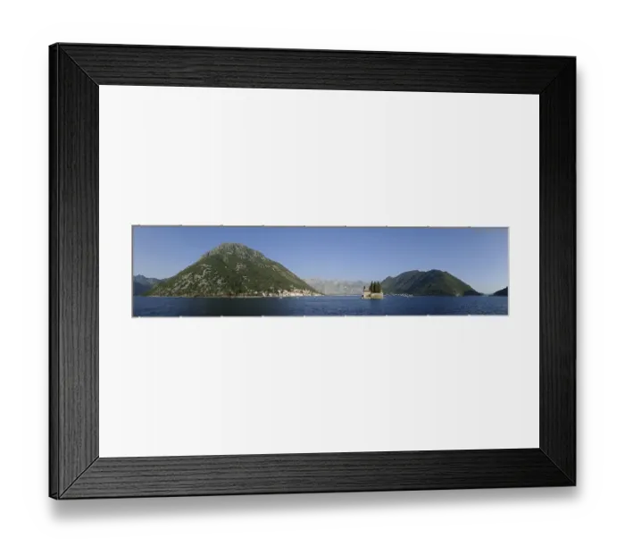 Framed Print : Panoramic view, view from the island of Maria from the Rock
