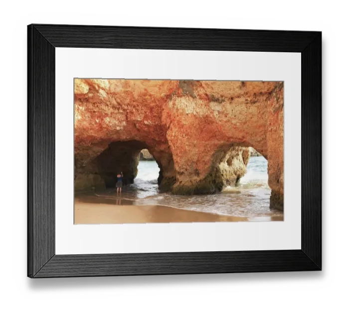 Framed Print : Praia dos tres Irmaos near Alvor
