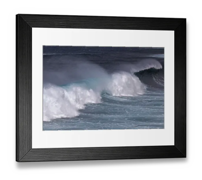 Framed Print : Breaking waves, strong swell, spray Framed Print : Breaking waves, strong swell, spray