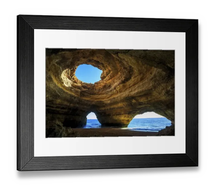 Framed Print : Natural cave at the Sea, Benagil