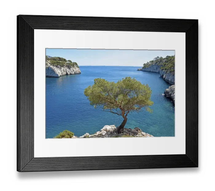 Framed Print : Calanque de Port Pin, Calanques National Park