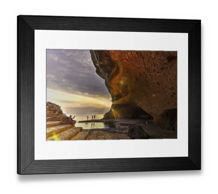 Framed Print : HDR, Spiaggia Sataria, evening light