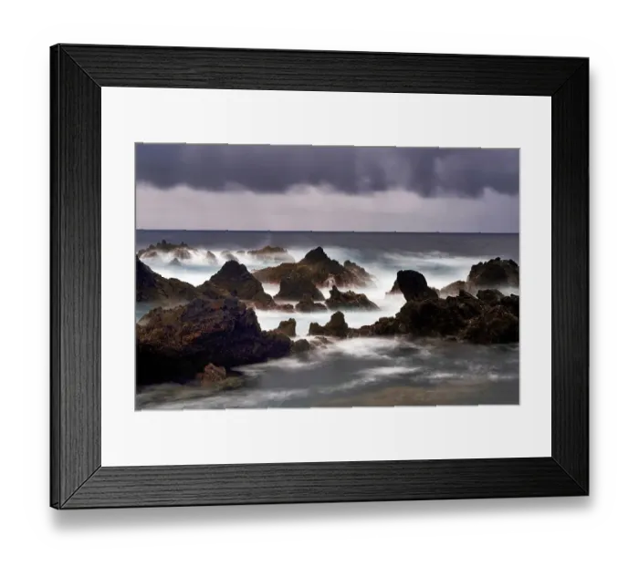 Framed Print : Rock formations, lava rocks in the sea Framed Print : Rock formations, lava rocks in the sea