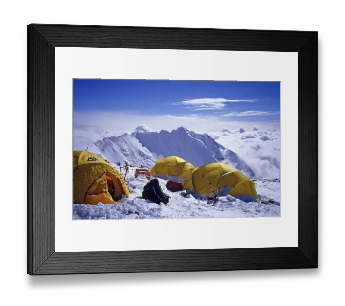 Framed Print : Camp IV, 4 (7950m), South Col, Mount Everest Framed Print : Camp IV, 4 (7950m), South Col, Mount Everest