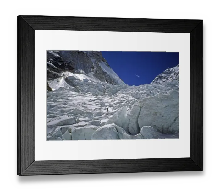 Framed Print : Climbers on Khumbu Icefall, Mount Everest