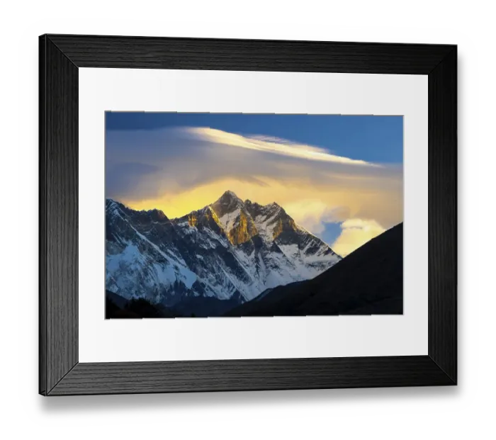 Framed Print : South Face of the eight-thousander Lhotse