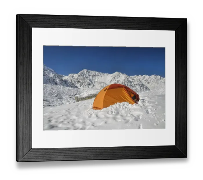 Framed Print : Camping in scenic Himalayas near Kanchenjunga Framed Print : Camping in scenic Himalayas near Kanchenjunga