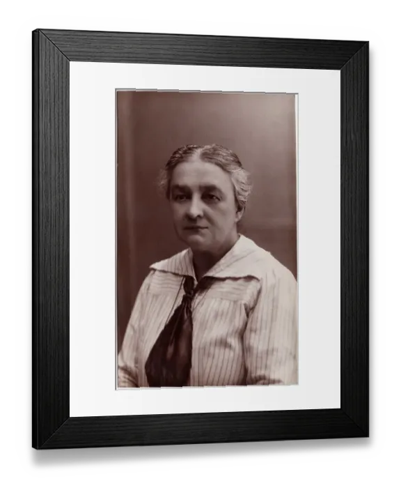 Framed Print : Portrait of a 60-year-old woman