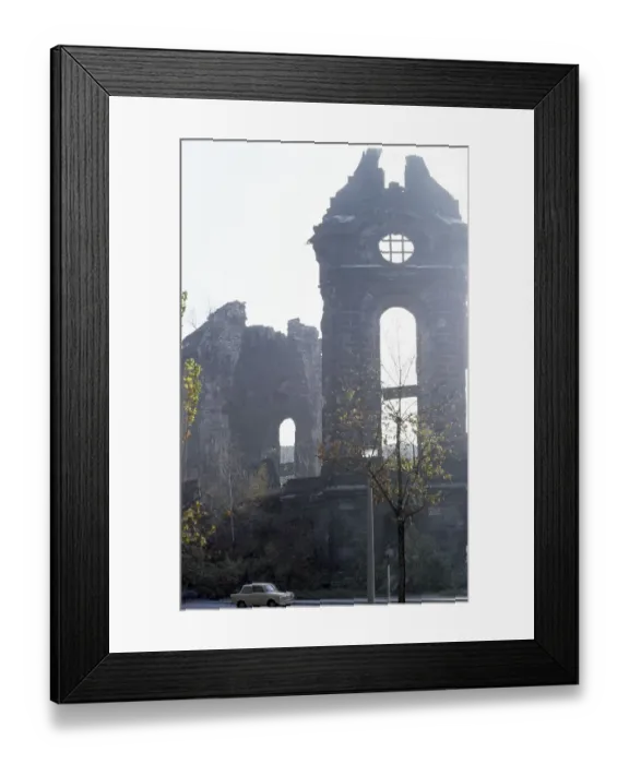 Framed Print : Ruins of the Frauenkirche, Church of Our Lady