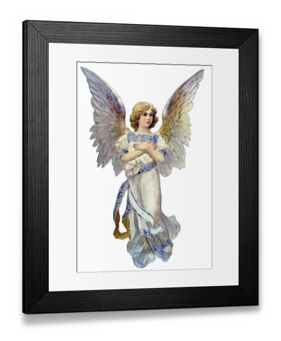 Framed Print : Historical illustration, Angel
