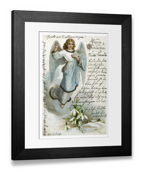 Framed Print : Historical German Christmascard Framed Print : Historical German Christmascard