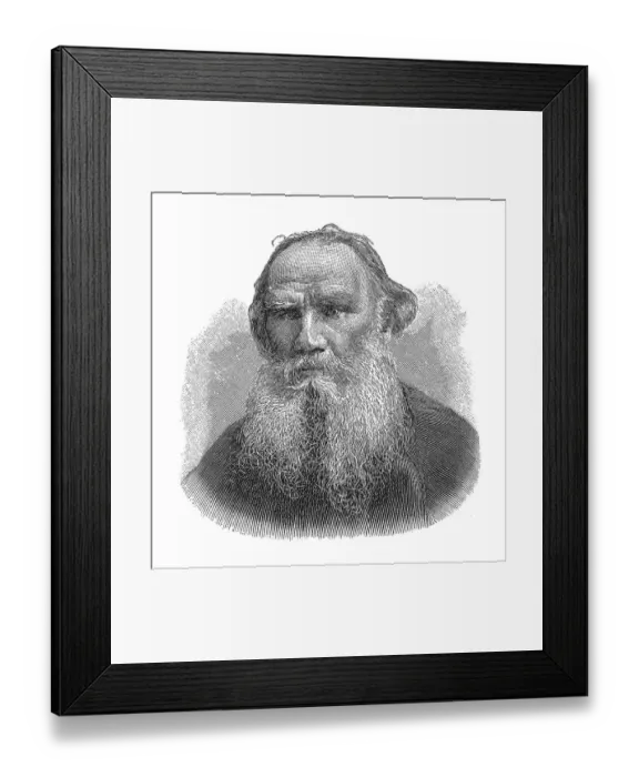 Framed Print : Woodcut, Lew Nikolajewitsch Graf Tolstoi Framed Print : Woodcut, Lew Nikolajewitsch Graf Tolstoi