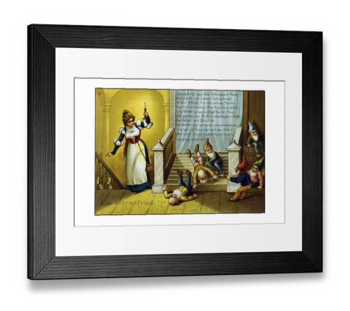 Framed Print : Historical illustration, Heinzelmaennchen