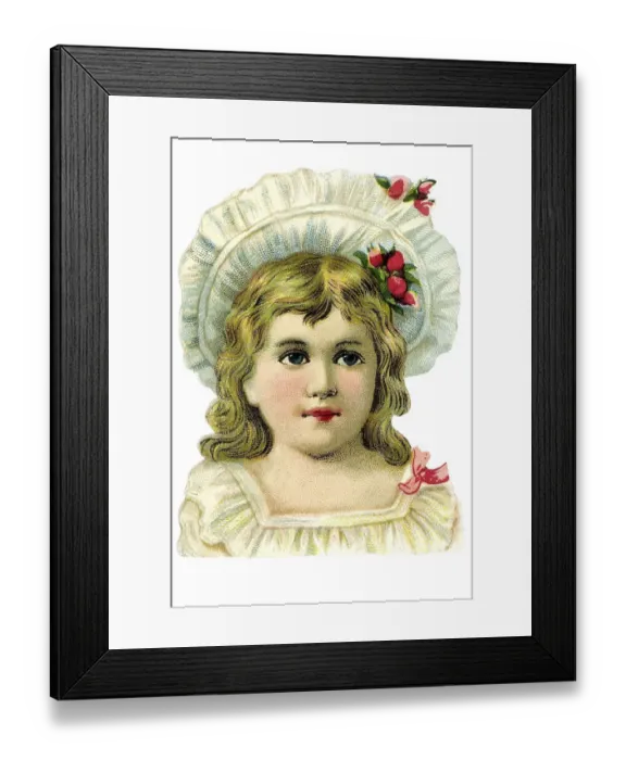 Framed Print : Nostalgic chromos illustration