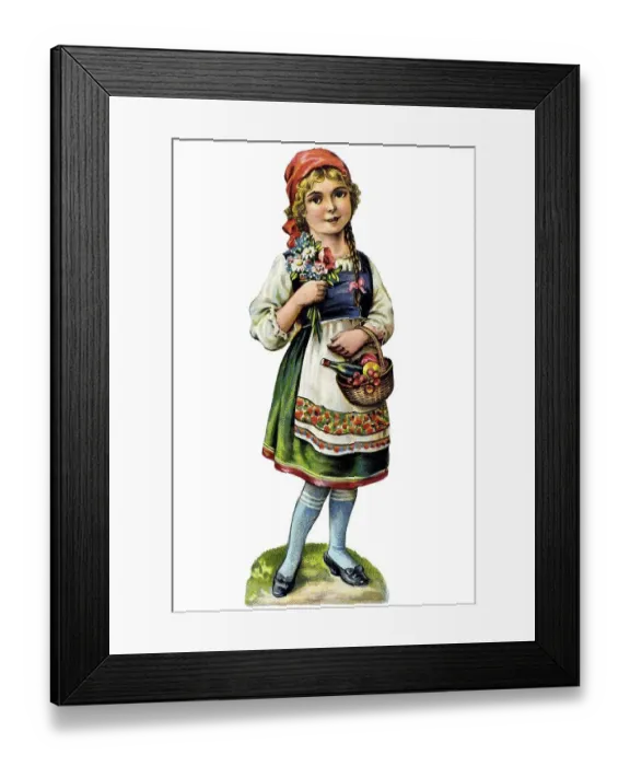 Framed Print : Nostalgic chromos illustration Framed Print : Nostalgic chromos illustration