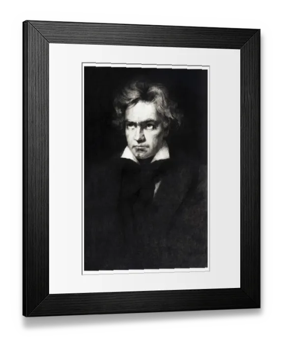 Framed Print : Historic portrait, Ludwig van Beethoven Framed Print : Historic portrait, Ludwig van Beethoven