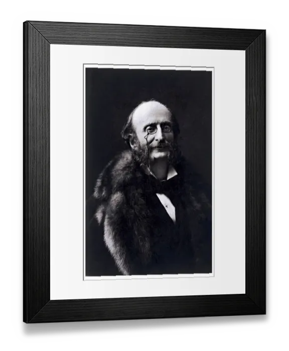 Framed Print : Historic portrait, Jacques Offenbach Framed Print : Historic portrait, Jacques Offenbach