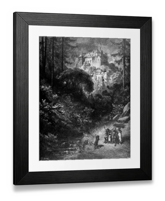 Framed Print : Puss in Boots, monster, cannibal