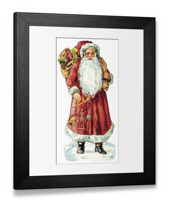 Framed Print : Santa Claus, historical illustration Framed Print : Santa Claus, historical illustration
