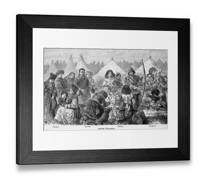 Framed Print : Indigenous people, different peoples