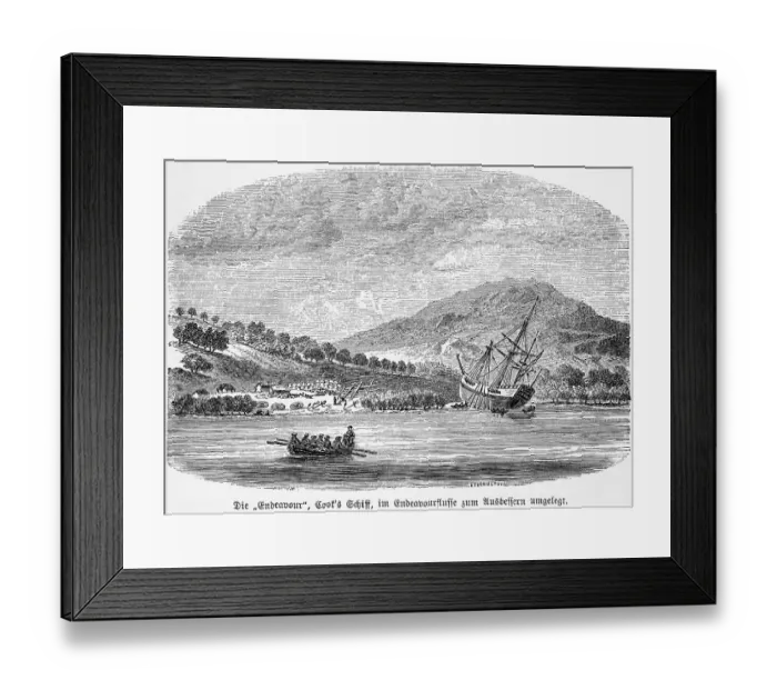 Framed Print : James Cook (1728-1779), 18th century
