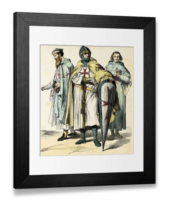 Framed Print : Munich picture sheet, costumes