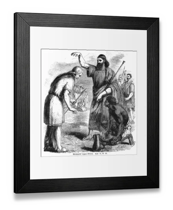 Framed Print : Melchizedek blesses Abram, Abraham
