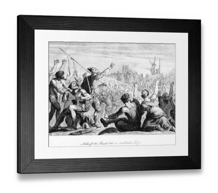 Framed Print : Arrival of the Ark of the Covenant at the Israelite Camp